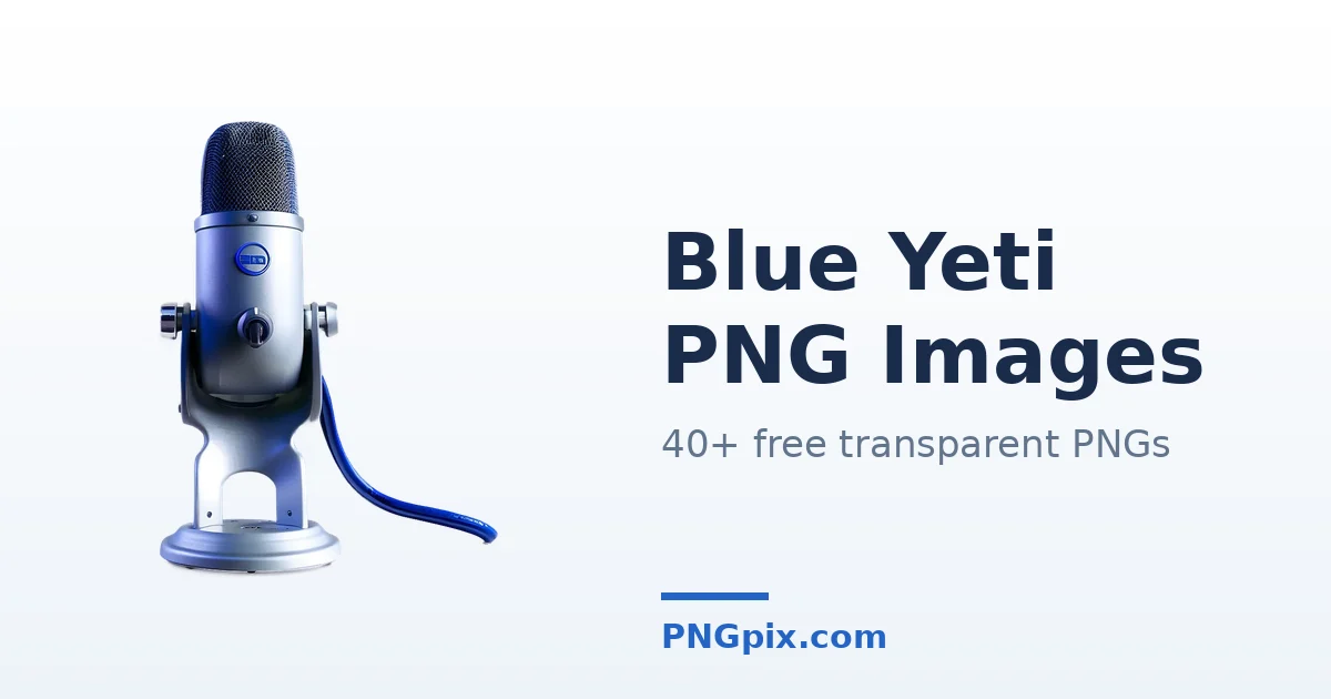 Blue Yeti PNG images