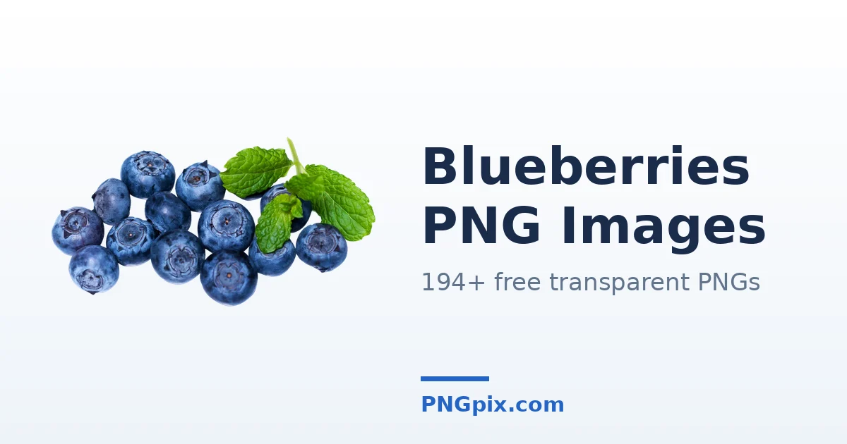 Blueberries PNG images