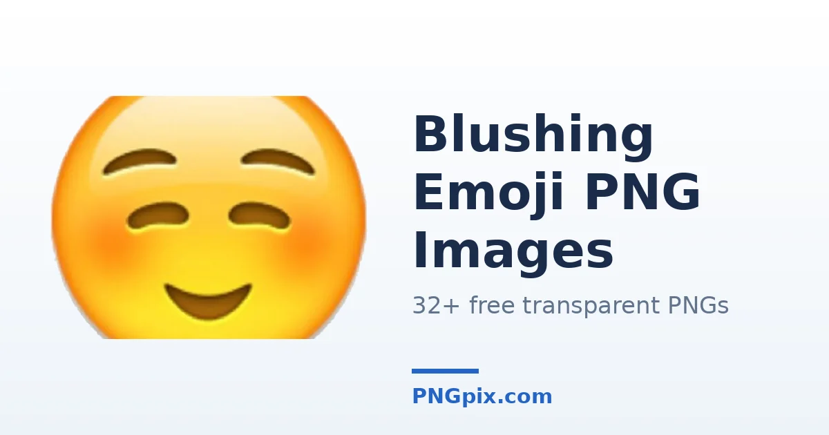 Blushing Emoji PNG images