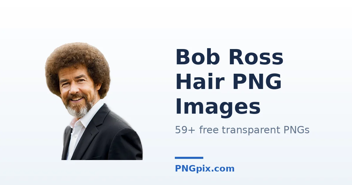 Bob Ross Hair PNG images