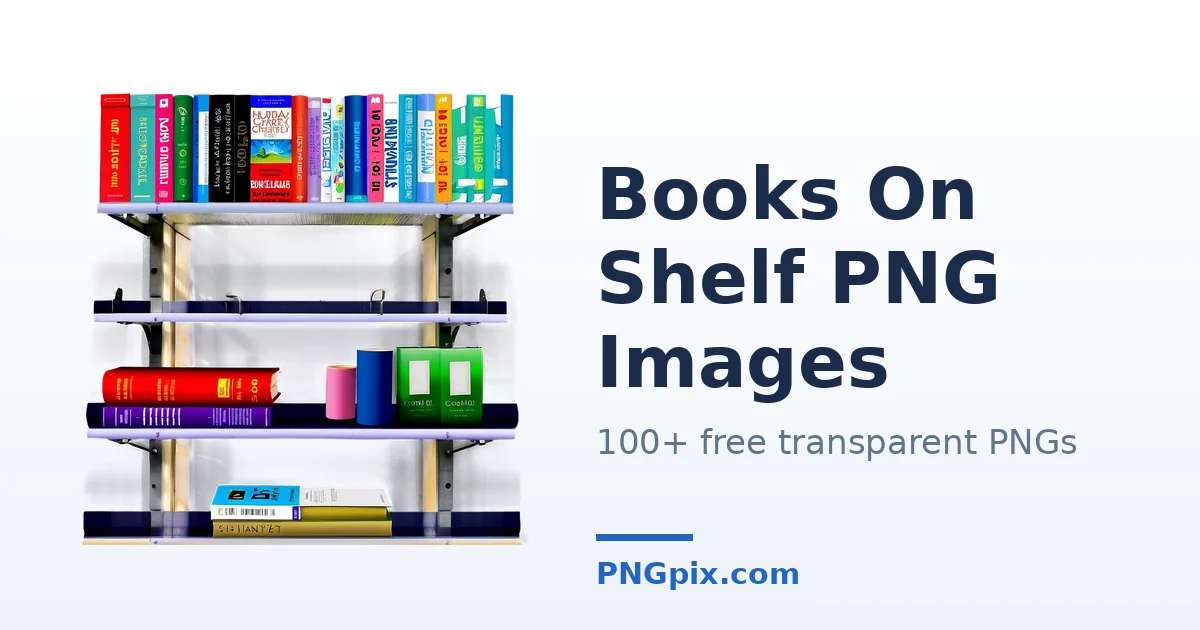 Books On Shelf PNG images