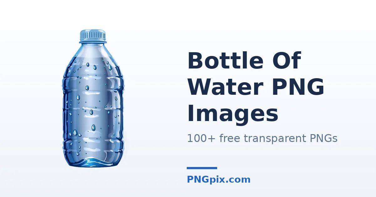 Bottle Of Water PNG images