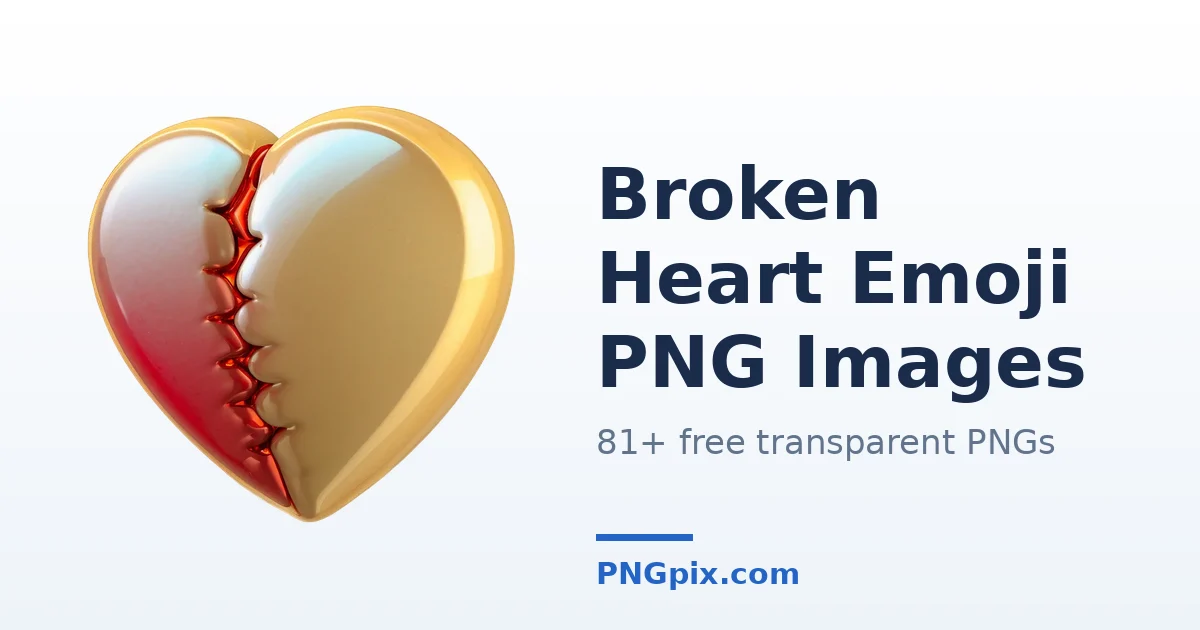 Broken Heart Emoji PNG images