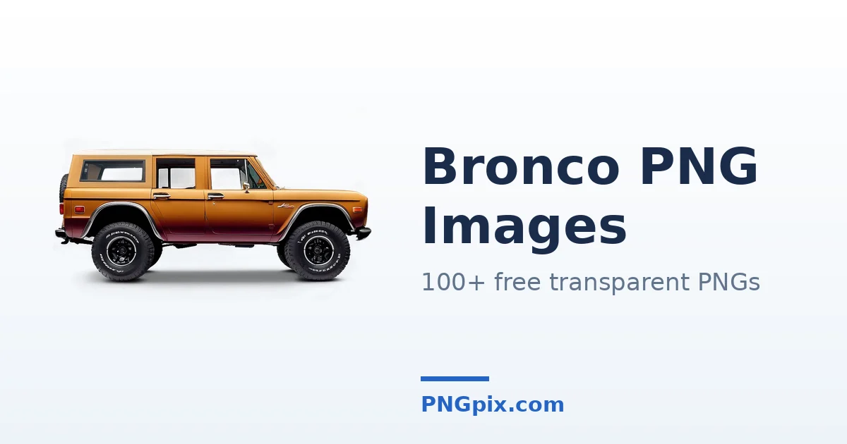 Bronco PNG images