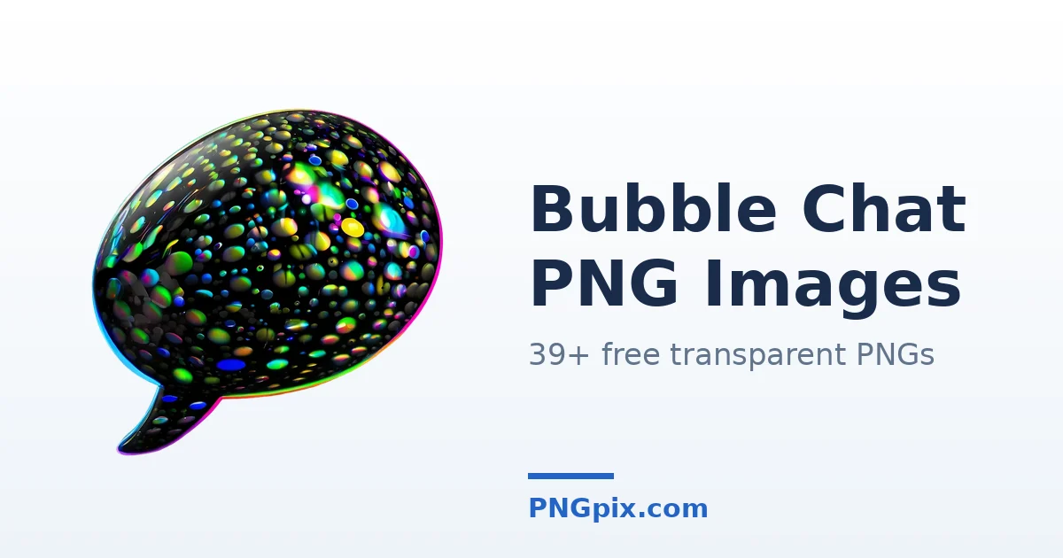 Bubble Chat PNG images