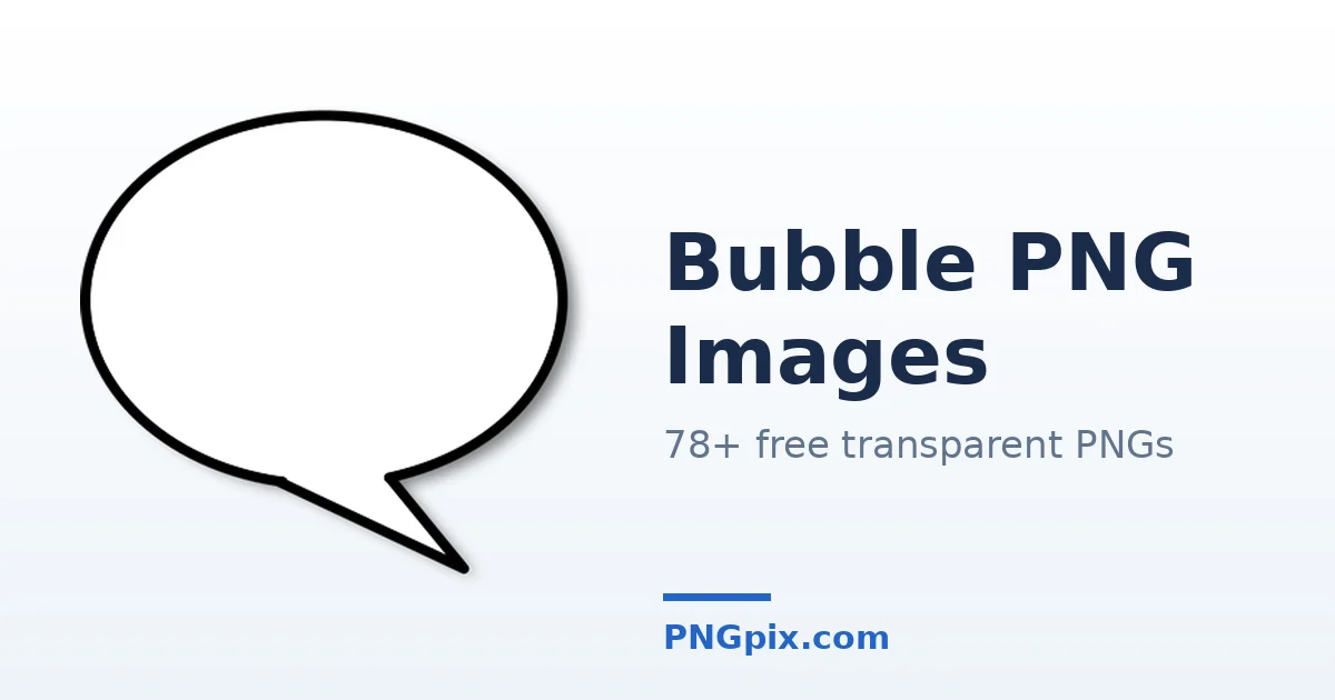 Bubble PNG images