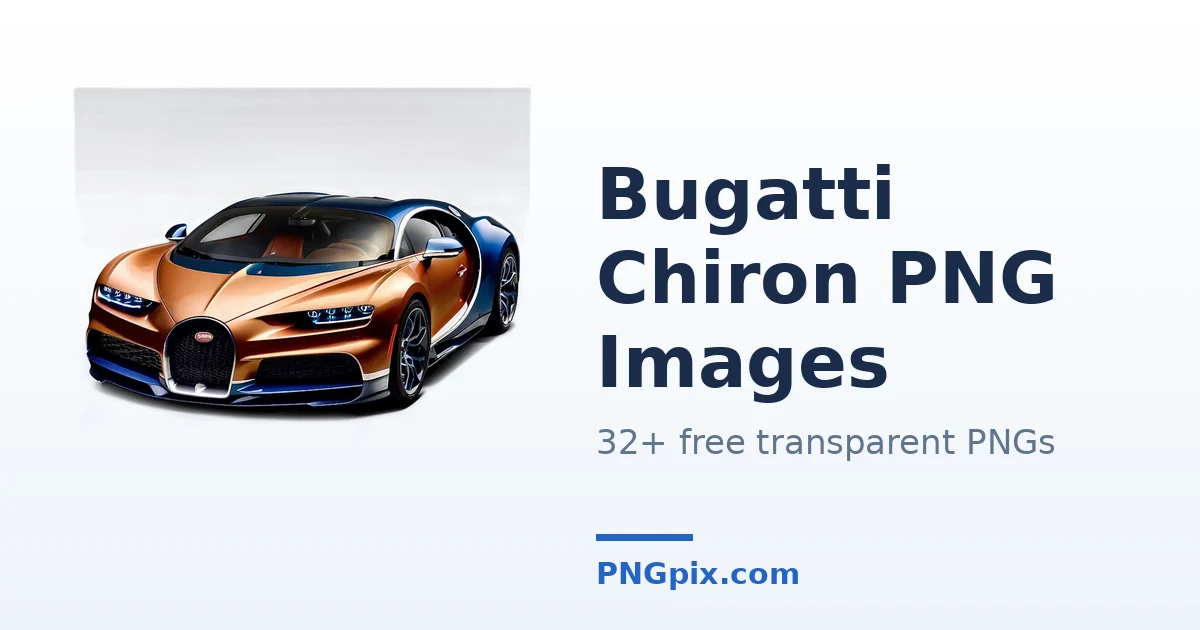 Bugatti Chiron PNG images
