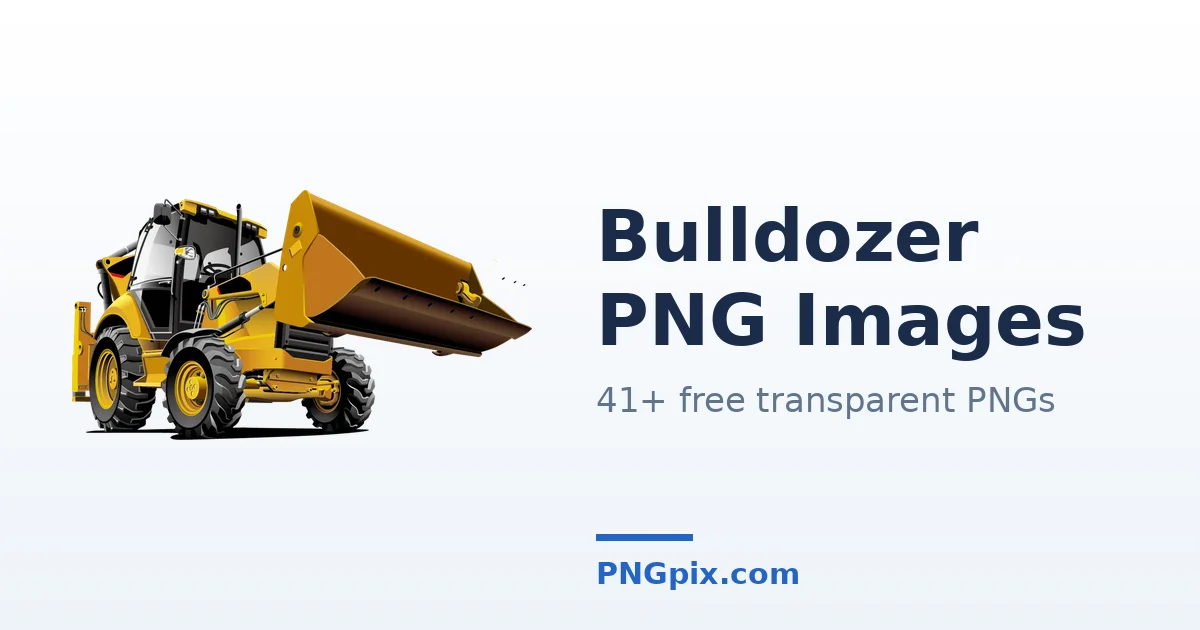 Bulldozer PNG images