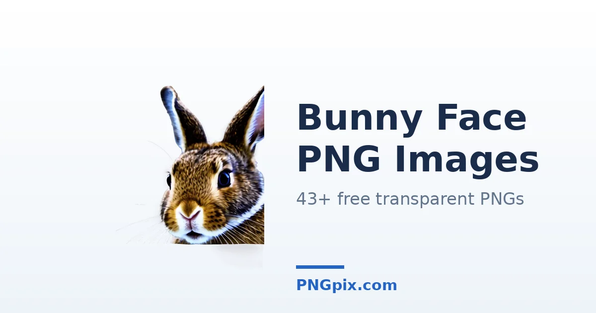 Bunny Face PNG images