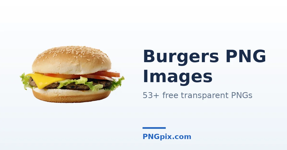 Burgers PNG images