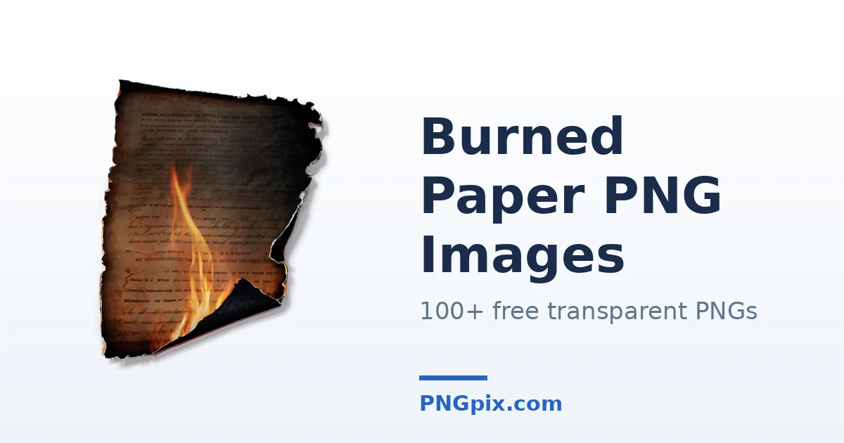 Burned Paper PNG images