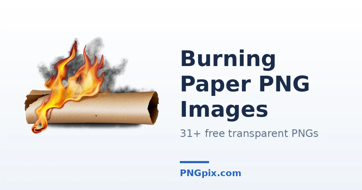 Burning Paper PNG images