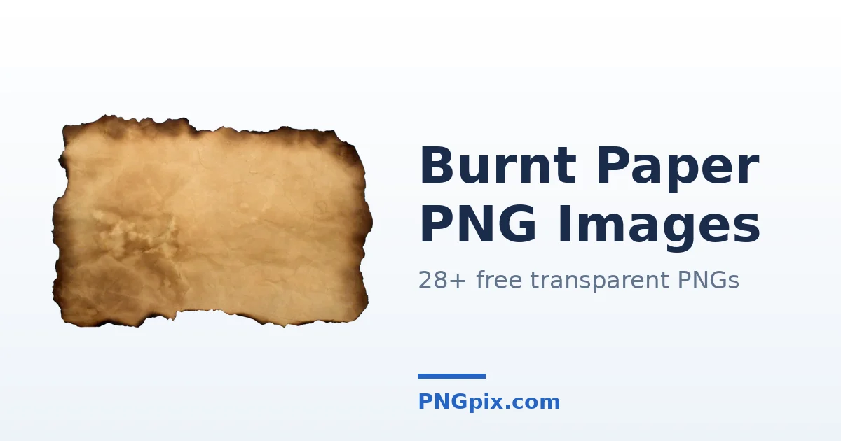 Burnt Paper PNG images