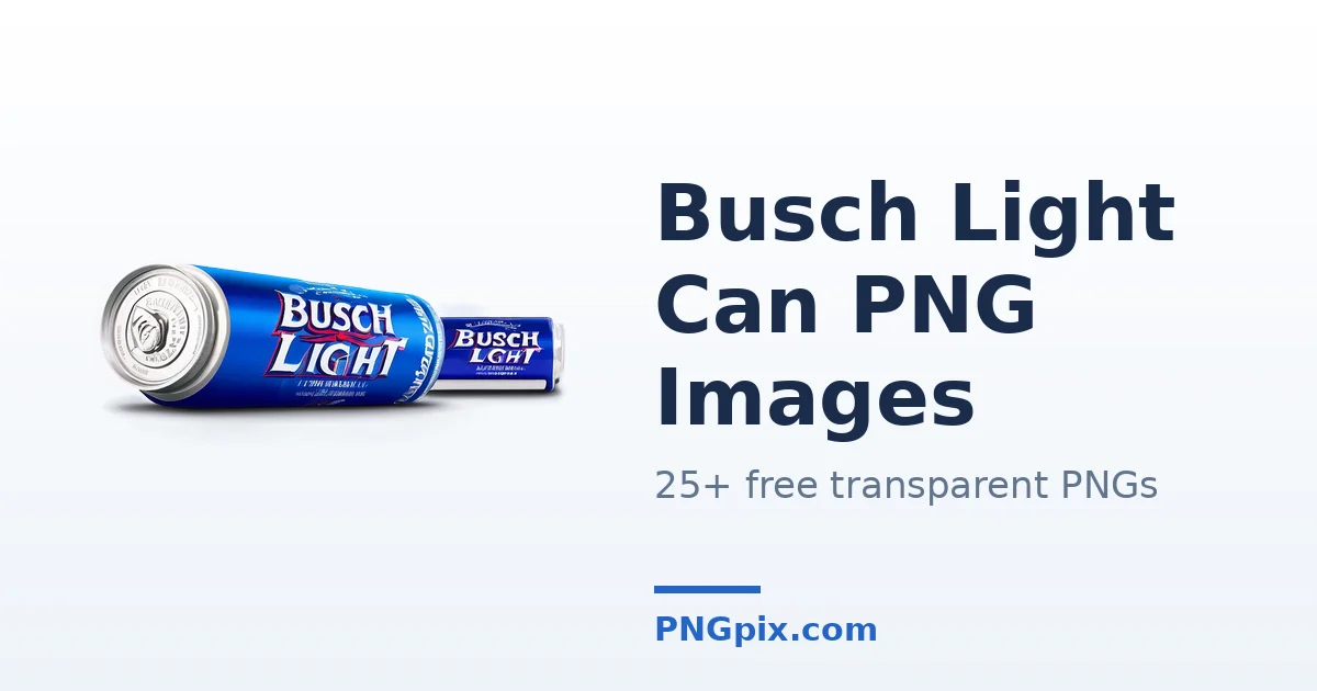 Busch Light Can PNG images
