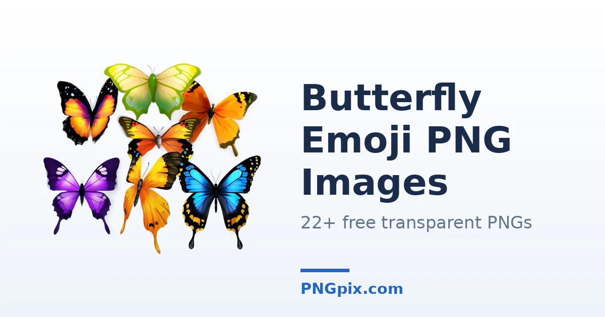 Butterfly Emoji PNG images