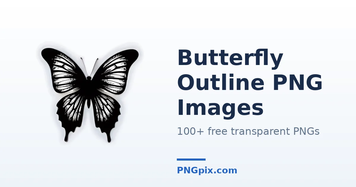 Butterfly Outline PNG images