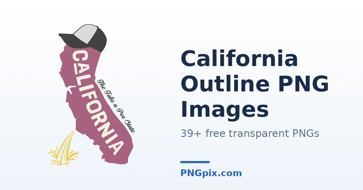 California Outline PNG images