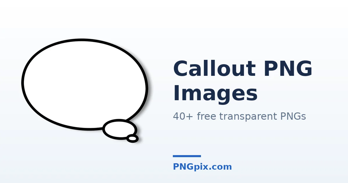 Callout PNG images