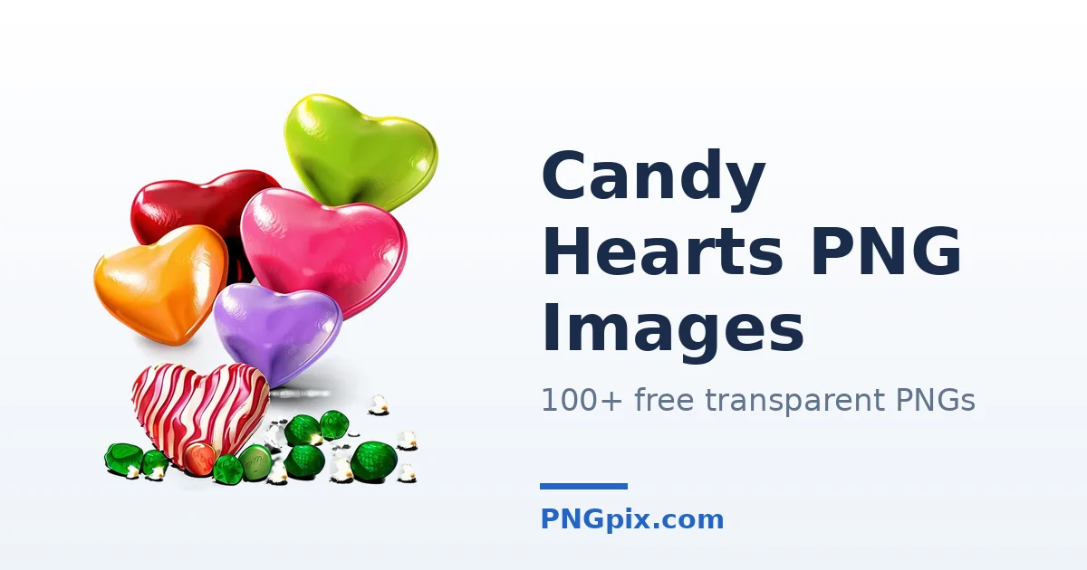 Candy Hearts PNG images
