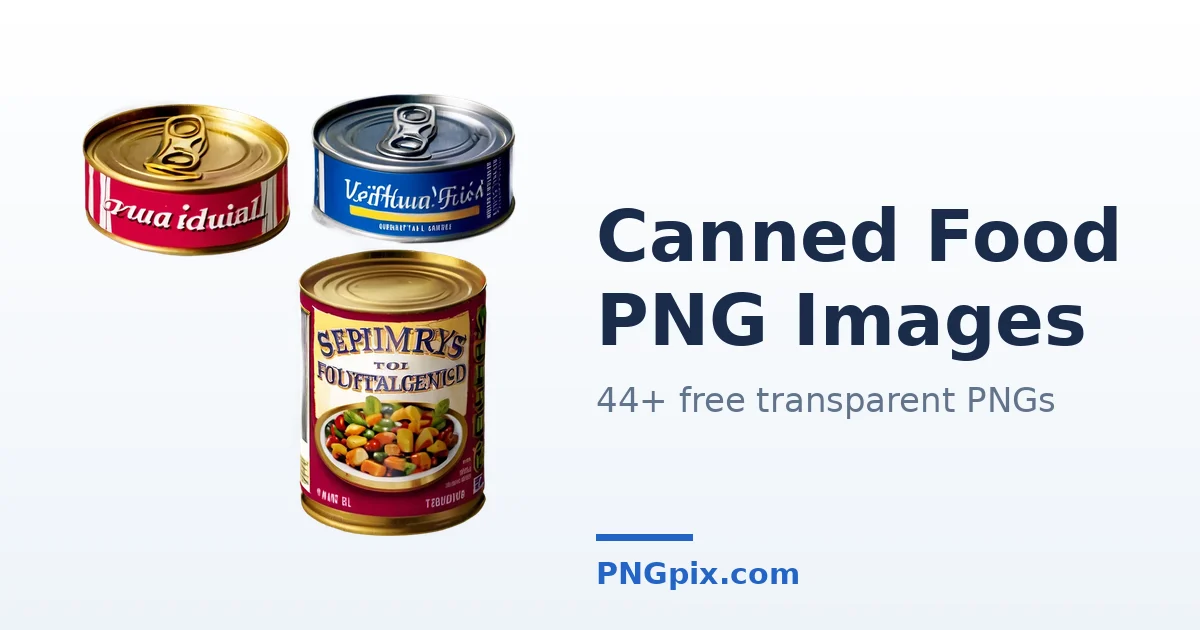 Canned Food PNG images