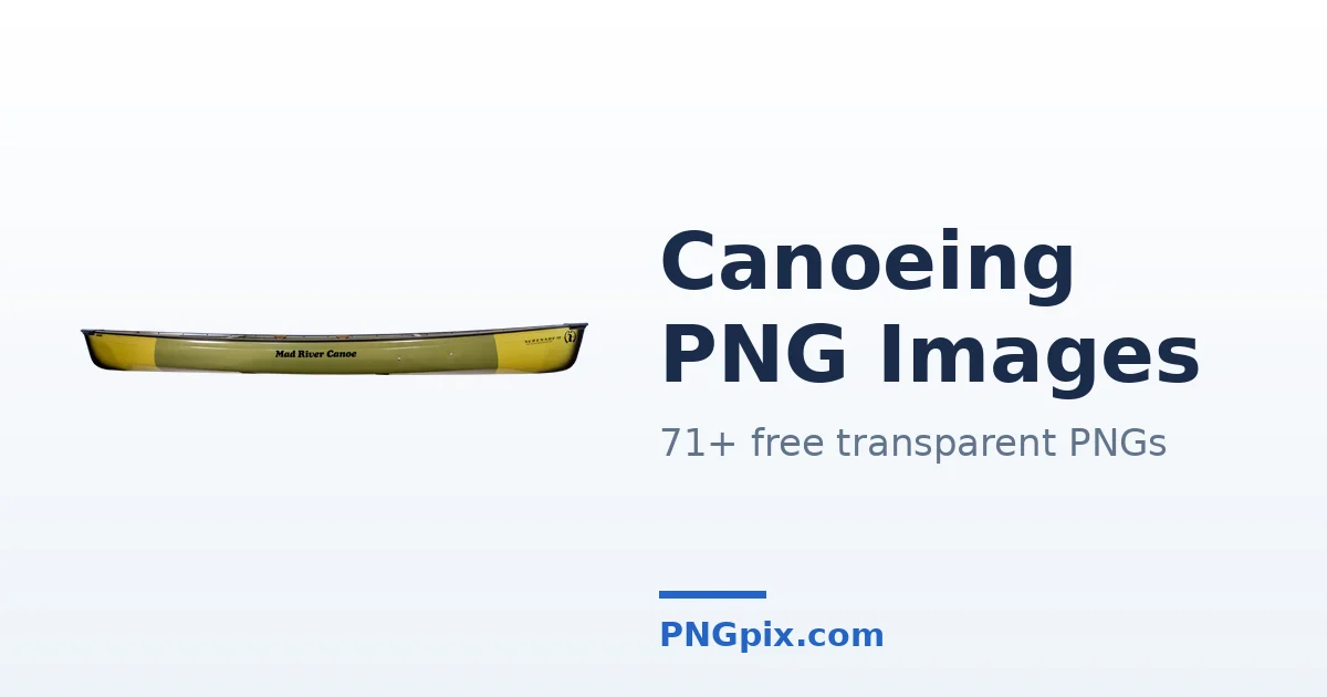 Canoeing PNG images
