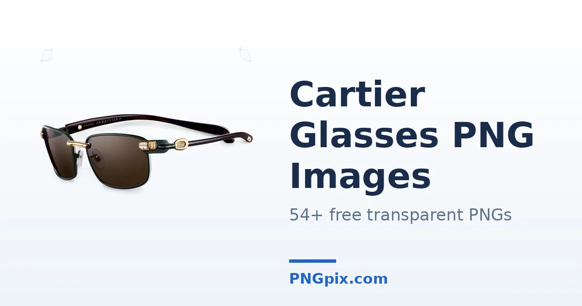 Cartier Glasses PNG images