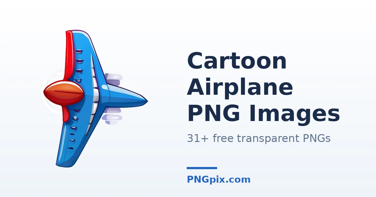 Cartoon Airplane PNG images