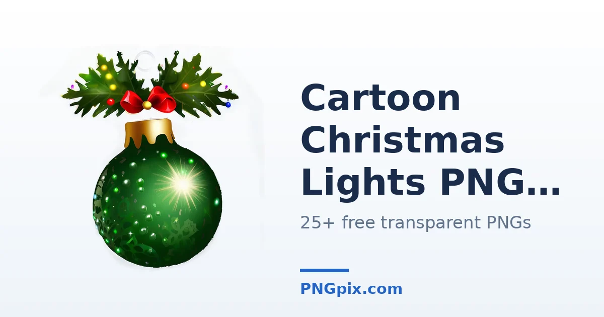 Cartoon Christmas Lights PNG images