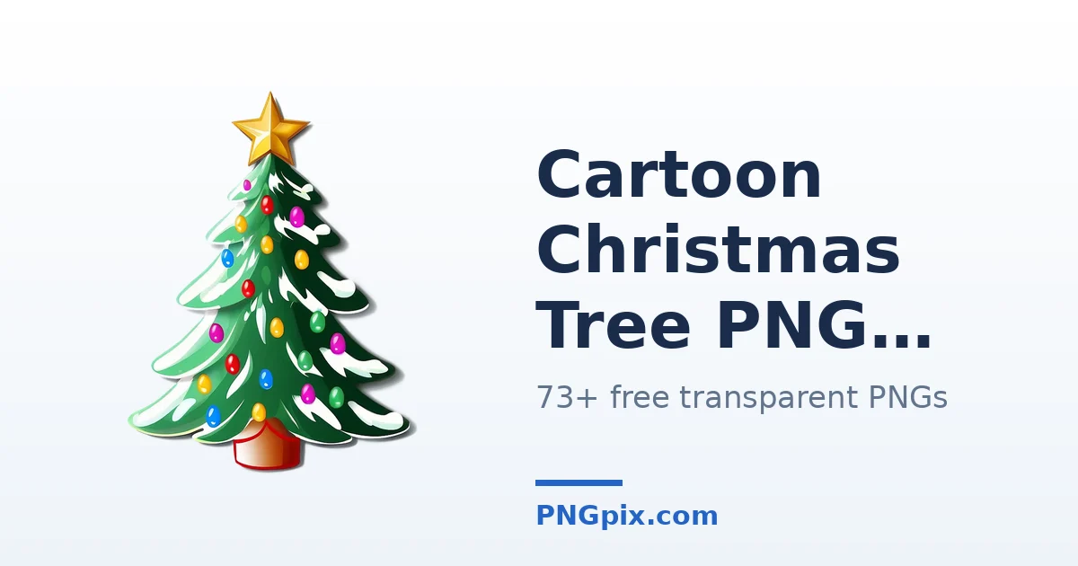Cartoon Christmas Tree PNG images