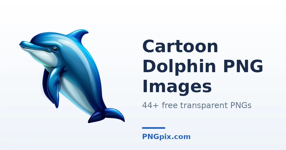 Cartoon Dolphin PNG images