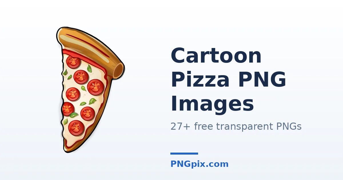 Cartoon Pizza PNG images