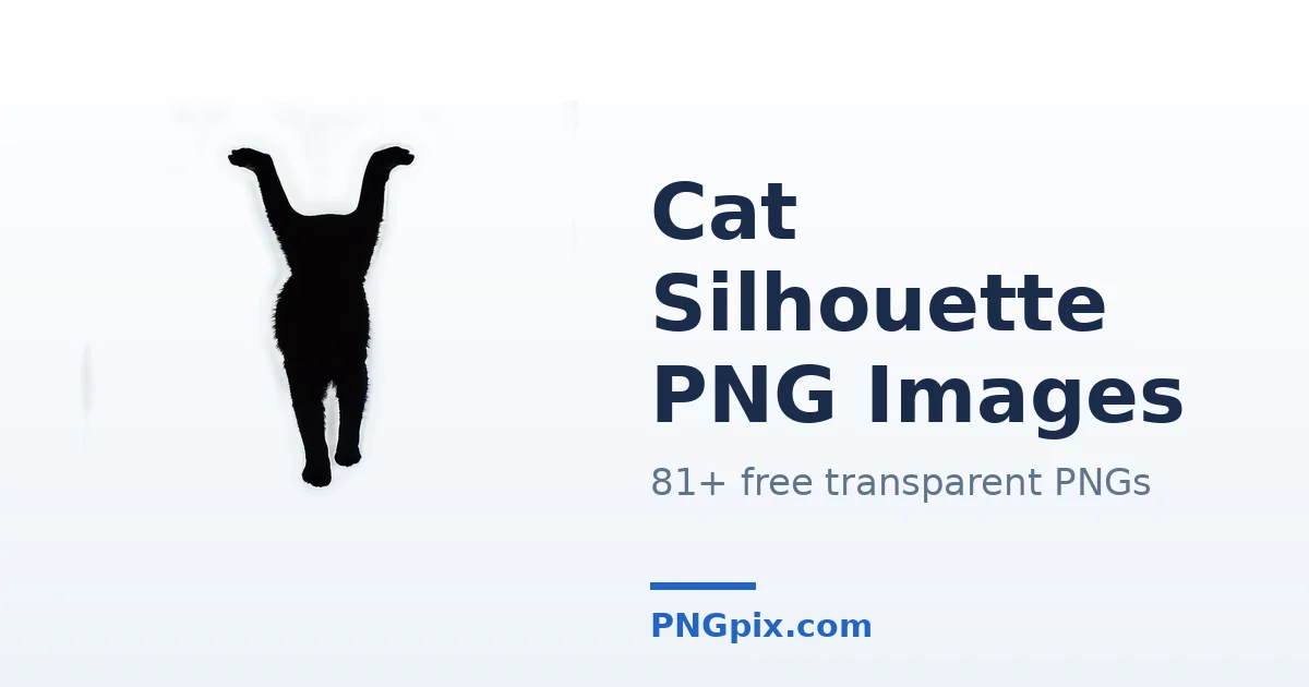Cat Silhouette PNG images