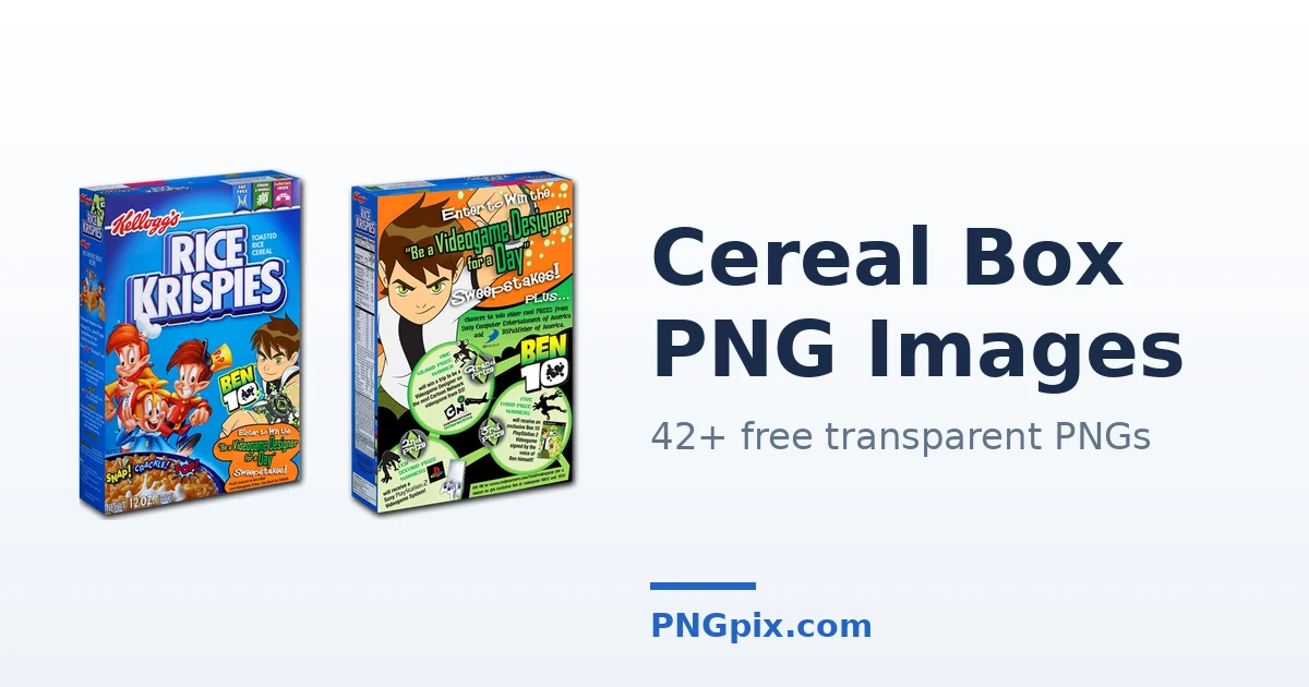 Cereal Box PNG images