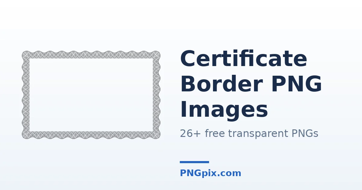 Certificate Border PNG images