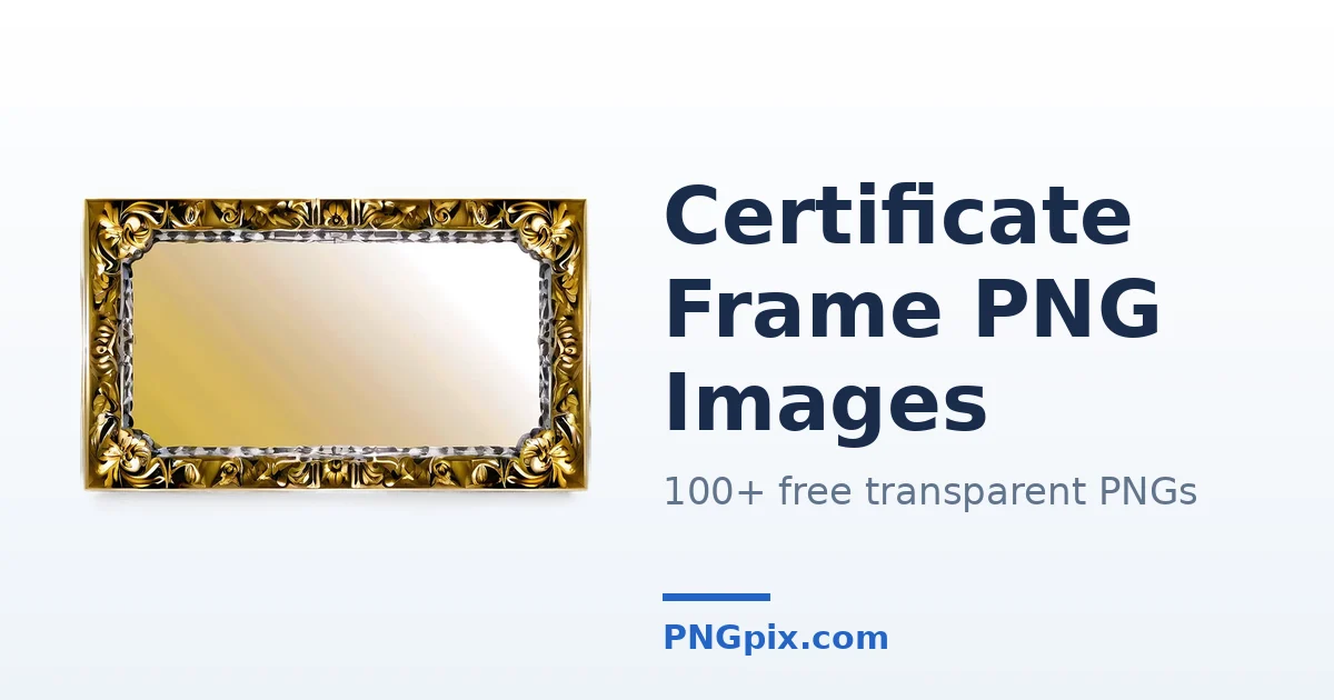 Certificate Frame PNG images