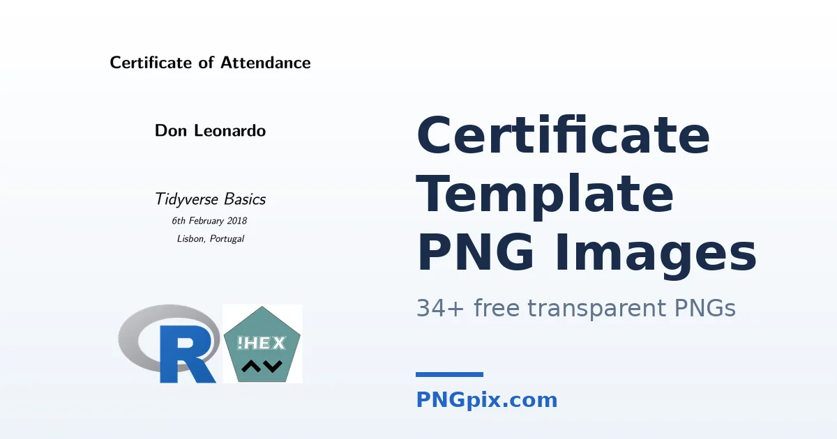 Certificate Template PNG images