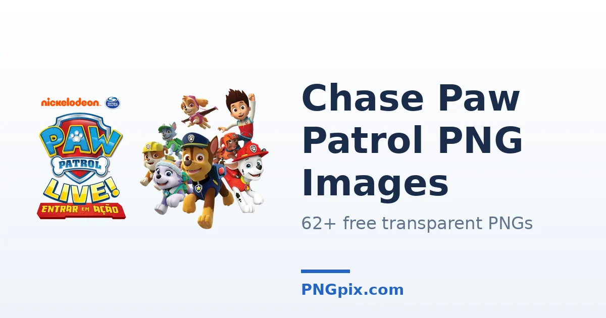 Chase Paw Patrol PNG images