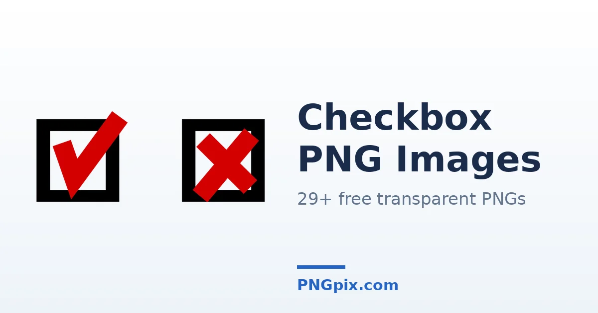 Checkbox PNG images
