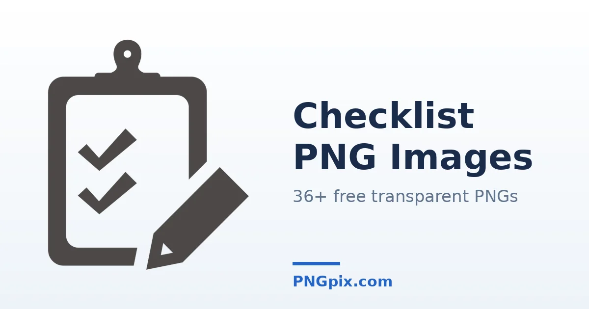 Checklist PNG images