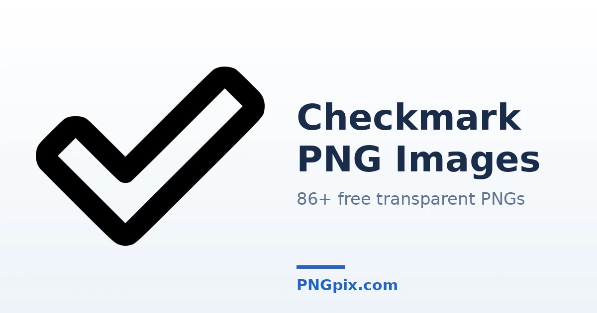 Checkmark PNG images