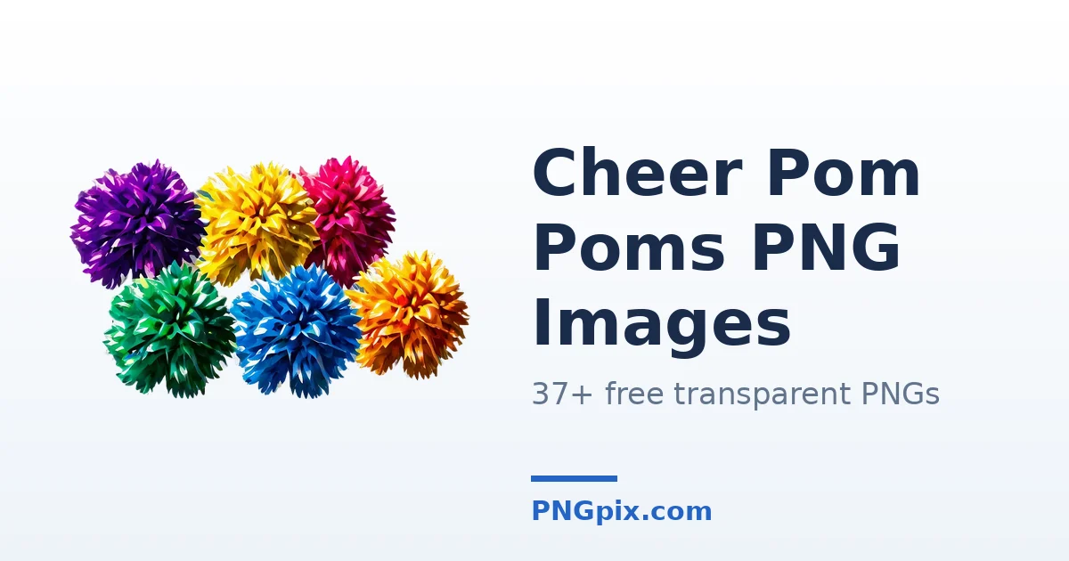 Cheer Pom Poms PNG images