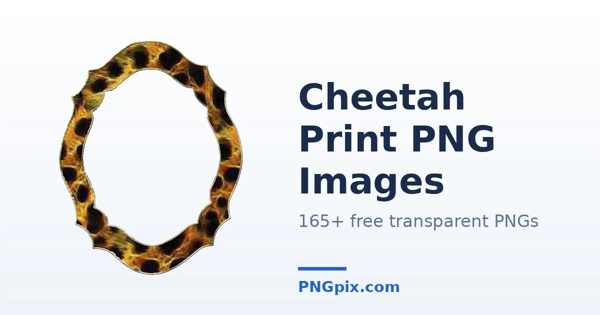 Cheetah Print PNG images
