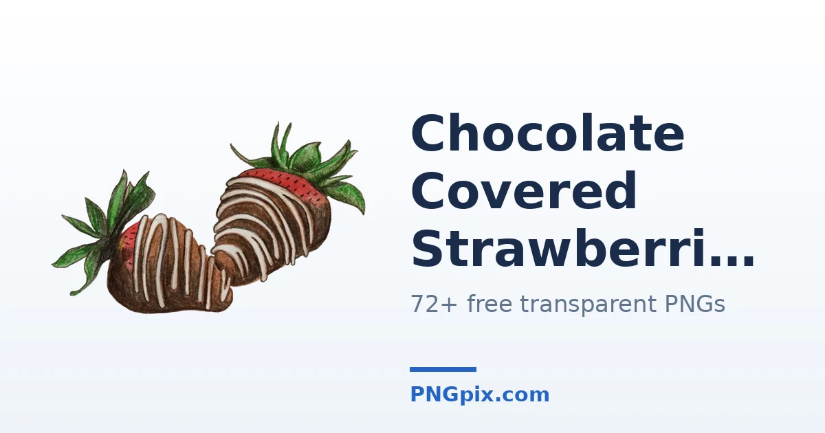 Chocolate Covered Strawberries PNG images