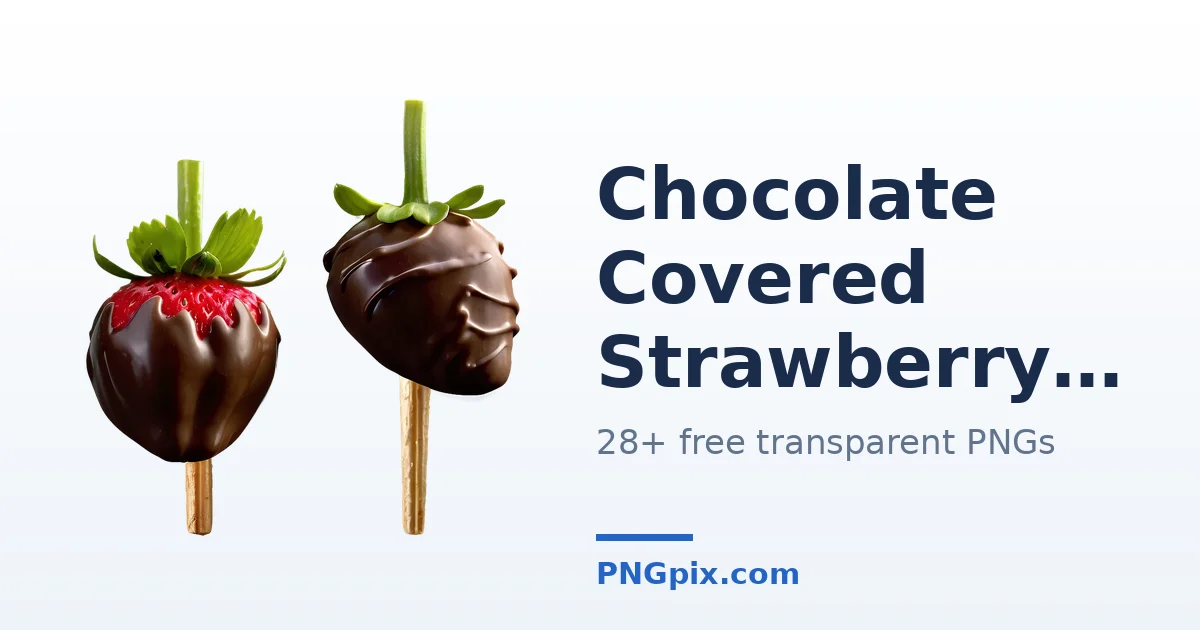 Chocolate Covered Strawberry PNG images