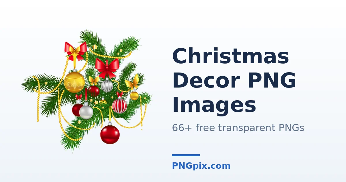 Christmas Decor PNG images
