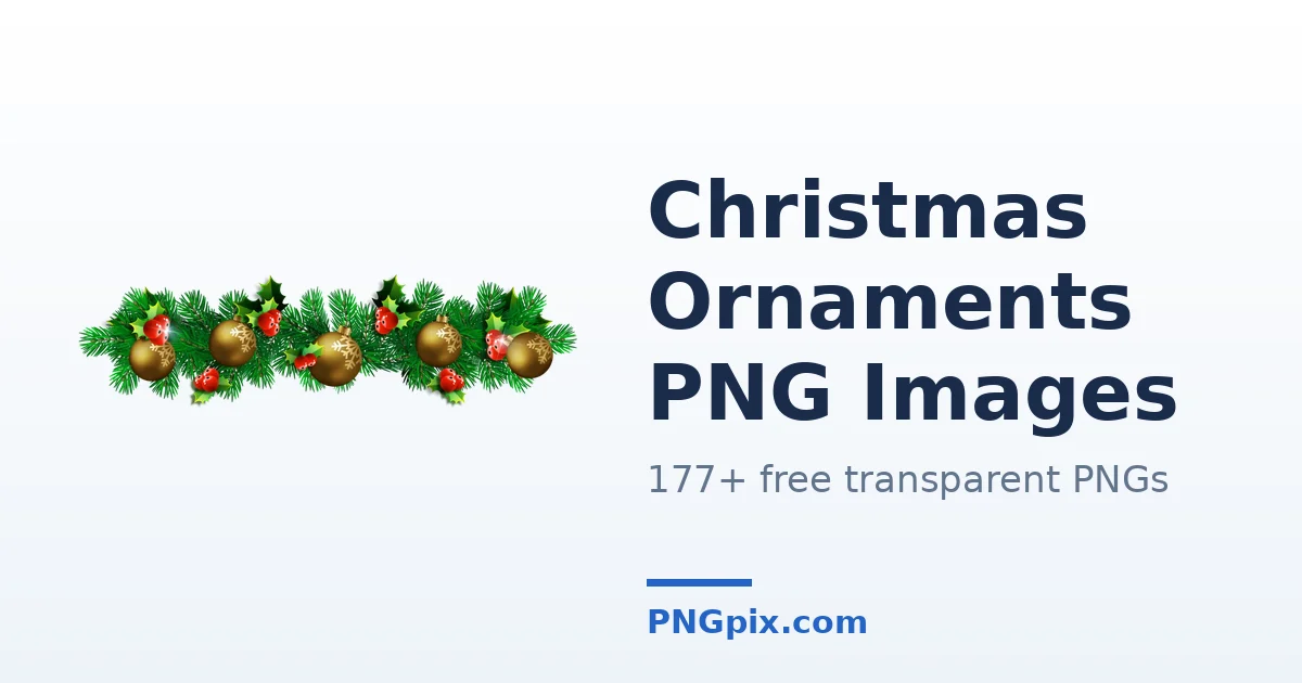 Christmas Ornaments PNG images