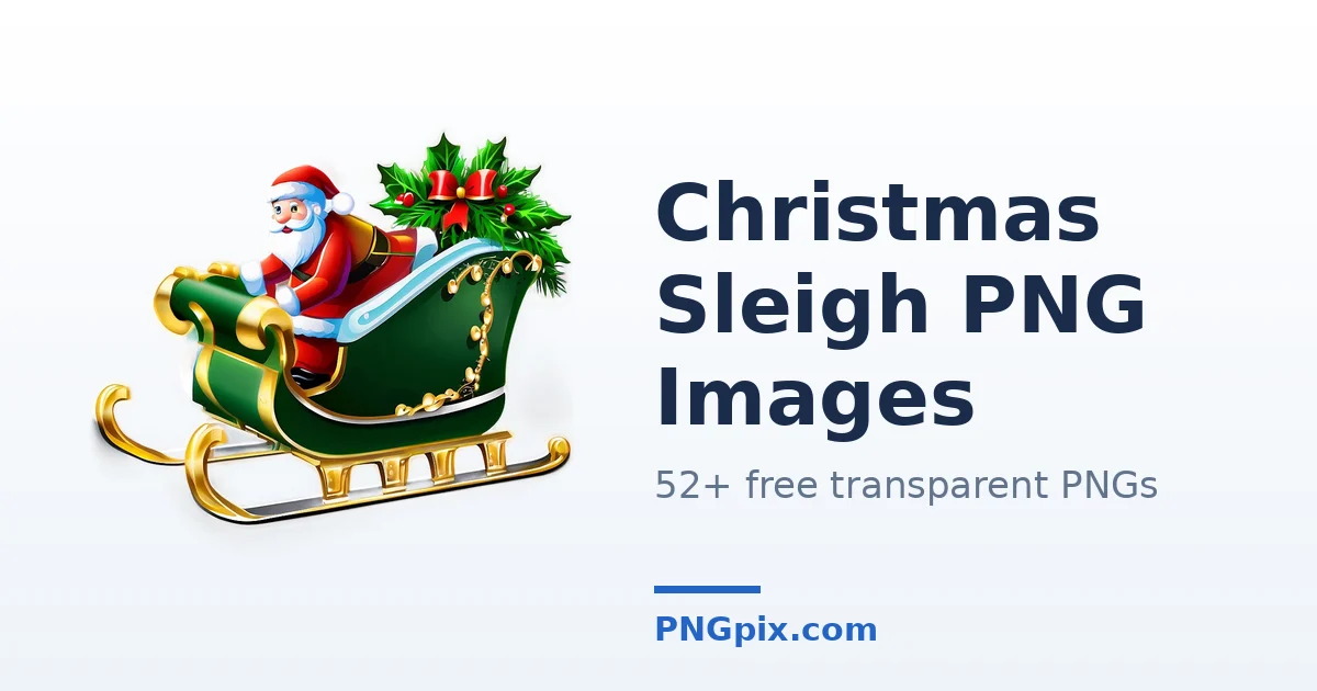 Christmas Sleigh PNG images