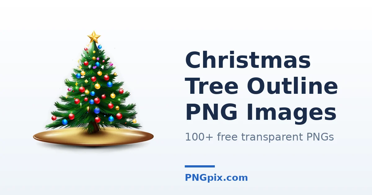 Christmas Tree Outline PNG images