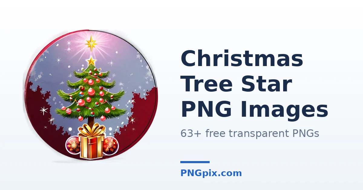 Christmas Tree Star PNG images