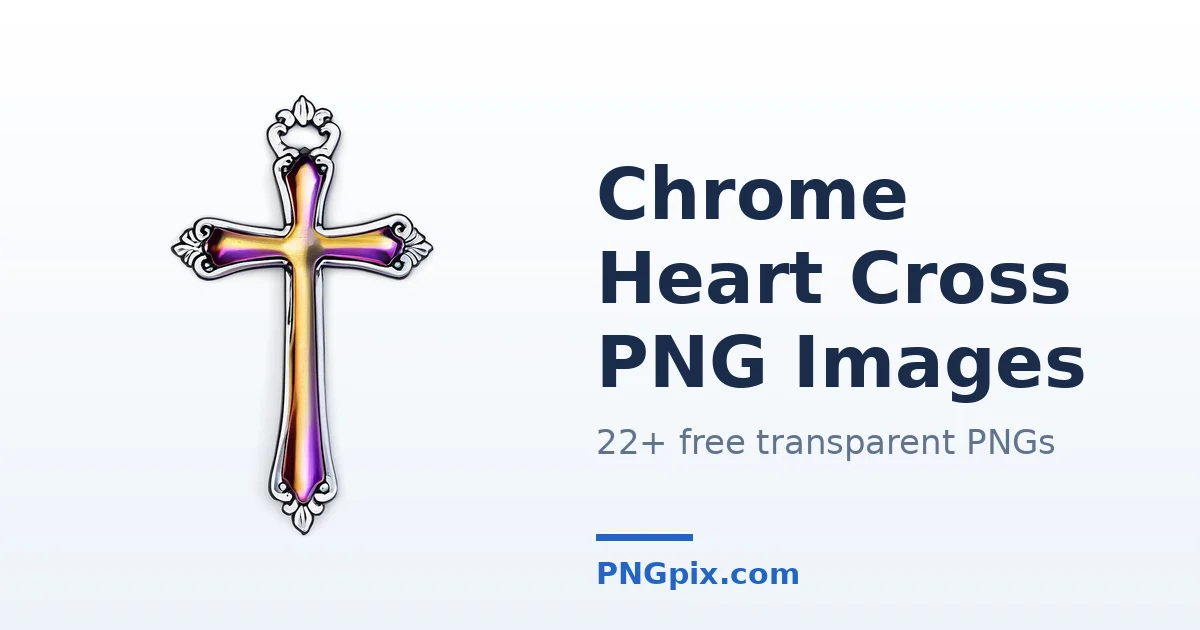 Chrome Heart Cross PNG images